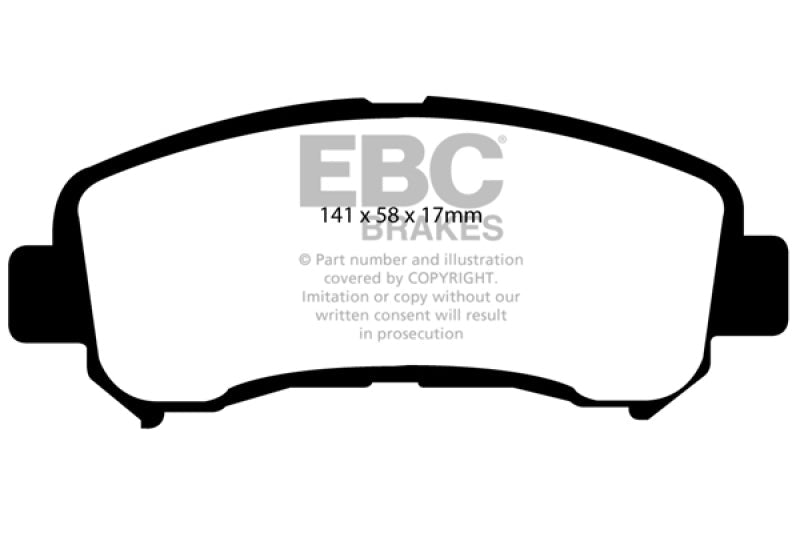 EBC 14+ Nissan Juke 1.6 Turbo Nismo RS Redstuff Front Brake Pads Brake Pads - Performance