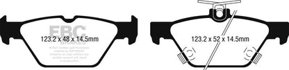EBC 15 - 17 Subaru Outback / Legacy Greenstuff 2000 Series Sport Rear Brake Pads Brake Pads - Performance