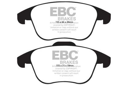 EBC 15 - 19 Audi Q3 2.0 Turbo Greenstuff Front Brake Pads Brake Pads - Performance
