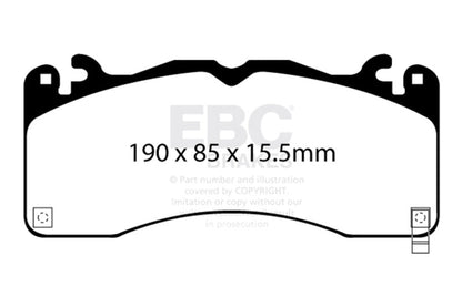 EBC 15 - 23 Ford Mustang 5.0L (Gen 6) Redstuff Front Brake Pads Brake Pads - Performance