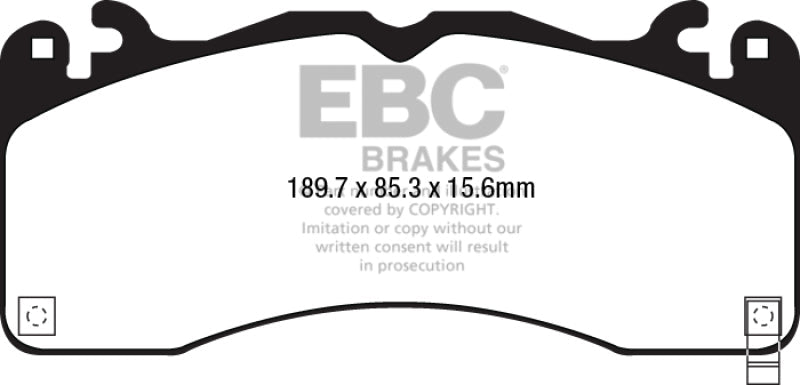 EBC 15 - 23 Ford Mustang 5.0L (Gen 6) Redstuff Front Brake Pads Brake Pads - Performance