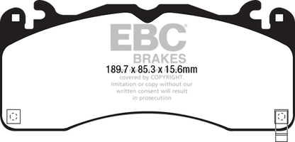 EBC 15 - 23 Ford Mustang 5.0L (Gen 6) Redstuff Front Brake Pads Brake Pads - Performance