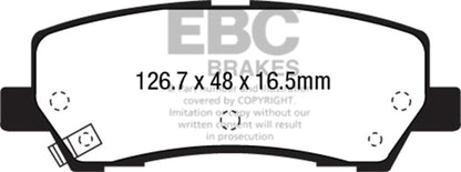EBC 15+ Ford Mustang 2.3 Turbo Redstuff Rear Brake Pads Brake Pads - Performance