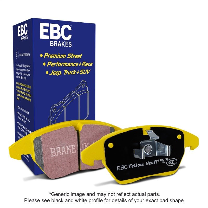 EBC 15+ Mercedes - Benz C300 (W205) 2.0 Turbo 4 - matic Yellowstuff Rear Brake Pads Brake Pads - Performance