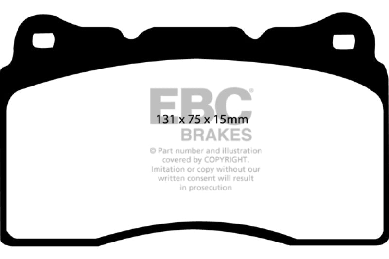 EBC 17 - 21 Honda Civic Type - R (FK8) Yellowstuff Front Brake Pads Brake Pads - Performance