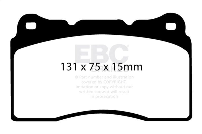 EBC 17 - 21 Honda Civic Type - R (FK8) Yellowstuff Front Brake Pads Brake Pads - Performance