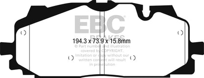 EBC 18 - 19 Audi S4 / S5 Redstuff Ceramic Low Dust Front Brake Pads Brake Pads - Performance
