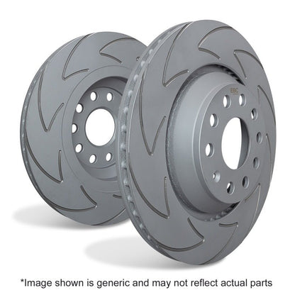 EBC 2008 - 2011 Volkswagen CC 3.6L BSD Rear Rotors Brake Rotors - Slotted