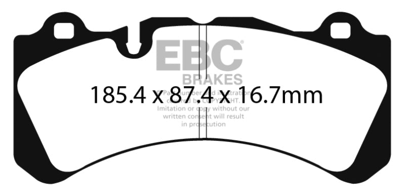 EBC 2014+ Volvo S60 Polestar/V60 Polestar 3.0T Yellowstuff Front Brake Pads Brake Pads - Performance
