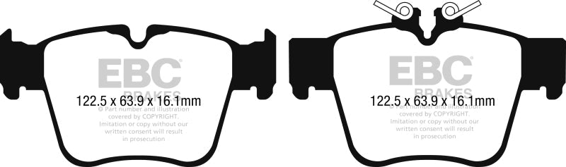 EBC 2015+ Mercedes - Benz C300 (W205) 2.0L Turbo AMG Sport Pkg Redstuff Rear Brake Pads Brake Pads - Performance