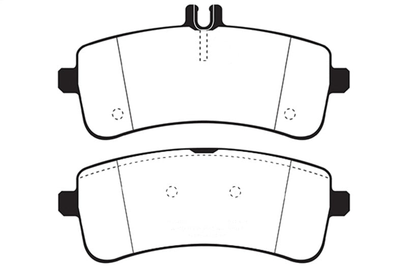 EBC 2015+ Mercedes - Benz C63 S AMG (W205) 4.0L Twin Turbo Redstuff Rear Brake Pads Brake Pads - Performance