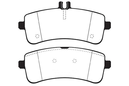 EBC 2015+ Mercedes - Benz C63 S AMG (W205) 4.0L Twin Turbo Redstuff Rear Brake Pads Brake Pads - Performance