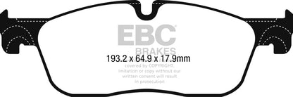 EBC 2016+ Jaguar F - Pace 2.0L TD (180) Redstuff Front Brake Pads Brake Pads - Performance