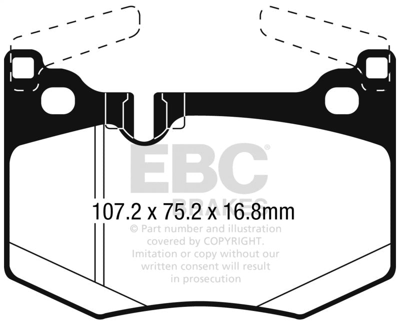EBC 2016+ Lexus GS - F 5.0L Redstuff Rear Brake Pads Brake Pads - Performance