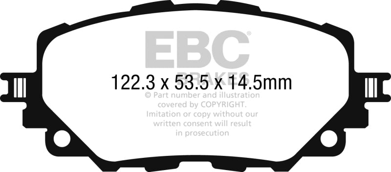 EBC 2016+ Mazda Miata MX - 5 / 17 - 20 Fiat 124 Spider Greenstuff Front Brake Pads Brake Pads - Performance