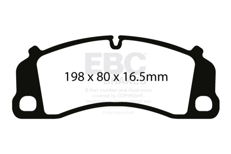 EBC 2016+ Porsche 911 (991/992) Carrera S 3.0TT (Cast Iron Rotor Only) Redstuff Front Brake Pads Brake Pads - Performance