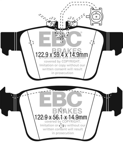 EBC 2017+ Alfa Romeo Giulia 2.0L Turbo Greenstuff Rear Brake Pads Brake Pads - Performance