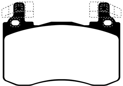 EBC 2017+ Kia Stinger 3.3L Twin Turbo Redstuff Front Brake Pads Brake Pads - Performance