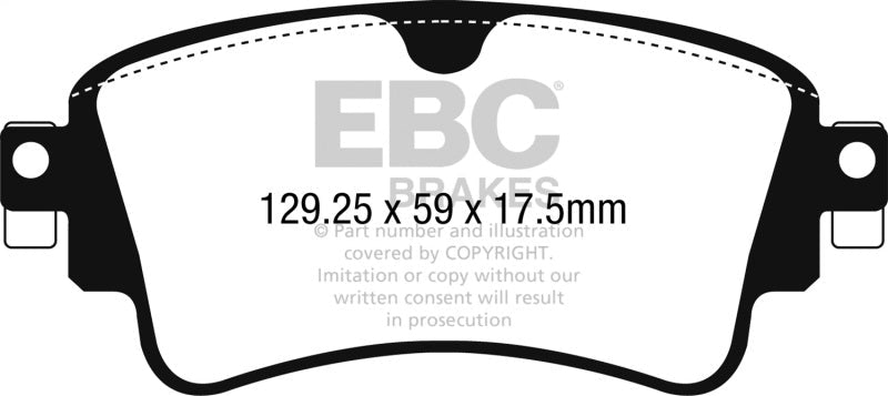 EBC 2018+ Audi A4 Allroad Quattro 2.0L Turbo Greenstuff Rear Brake Pads Brake Pads - Performance