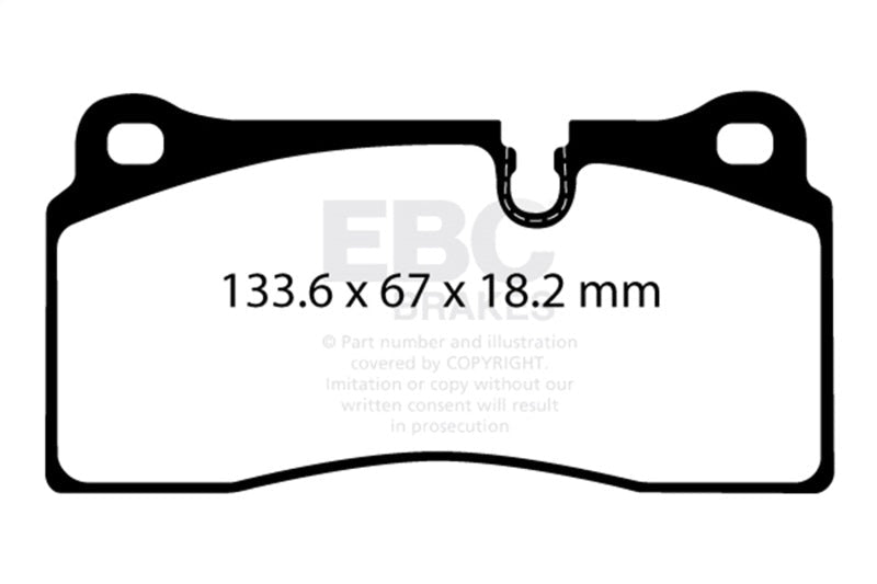 EBC 2018+ BMW M2 Competition 3.0TT Redstuff Rear Brake Pads Brake Pads - Performance