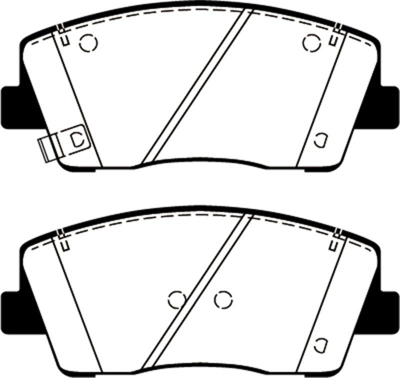 EBC 2019+ Genesis G70 2.0T Redstuff Front Brake Pads Brake Pads - Performance