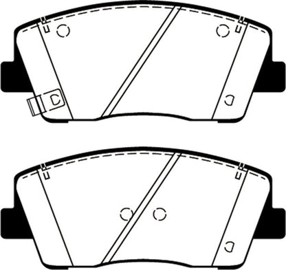 EBC 2019+ Genesis G70 2.0T Redstuff Front Brake Pads Brake Pads - Performance