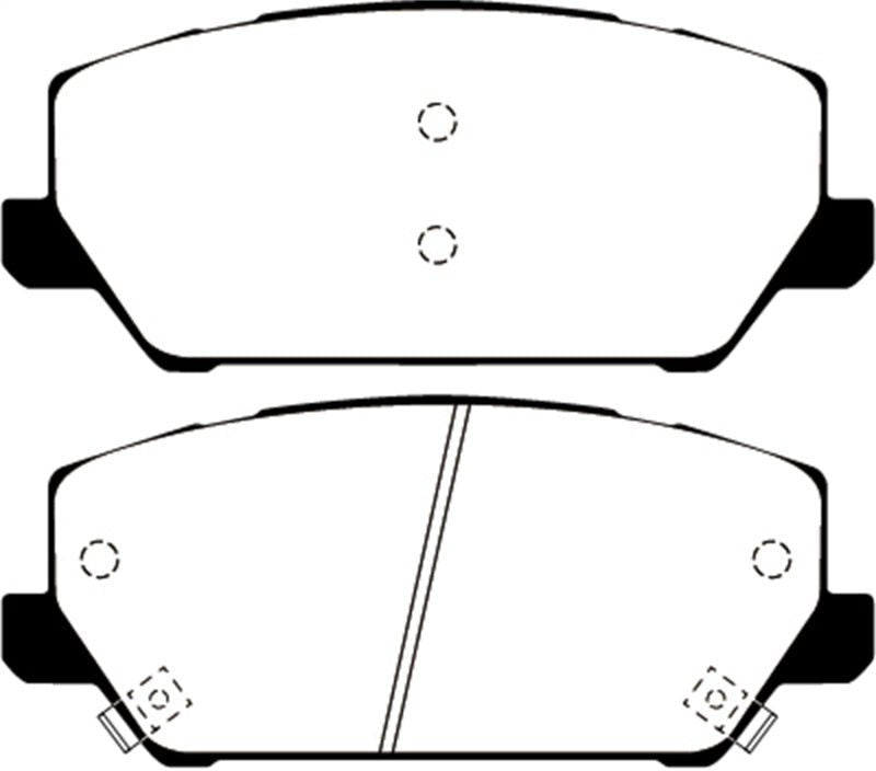 EBC 2019+ Hyundai Veloster N (2nd Gen) 2.0L Turbo Redstuff Front Brake Pads Brake Pads - Performance