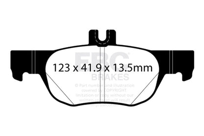 EBC 2019+ Mazda 3 (BP) 2.5L Redstuff Rear Brake Pads Brake Pads - Performance