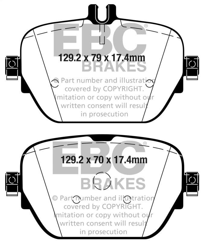 EBC 2019+ Mercedes - Benz CLS53 AMG (C257) 3.0L Turbo Redstuff Rear Brake Pads Brake Pads - Performance