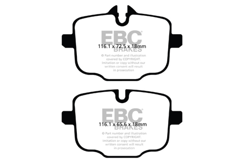 EBC 2021+ BMW M3/M4 3.0TT (G80/G82/G83 w/Cast Iron Rotors) Redstuff Rear Brake Pads Brake Pads - Performance