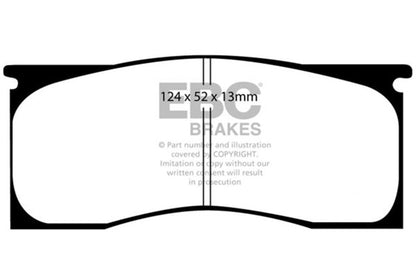 EBC 65 - 69 Dodge Dart 2.8 Redstuff Front Brake Pads Brake Pads - Performance