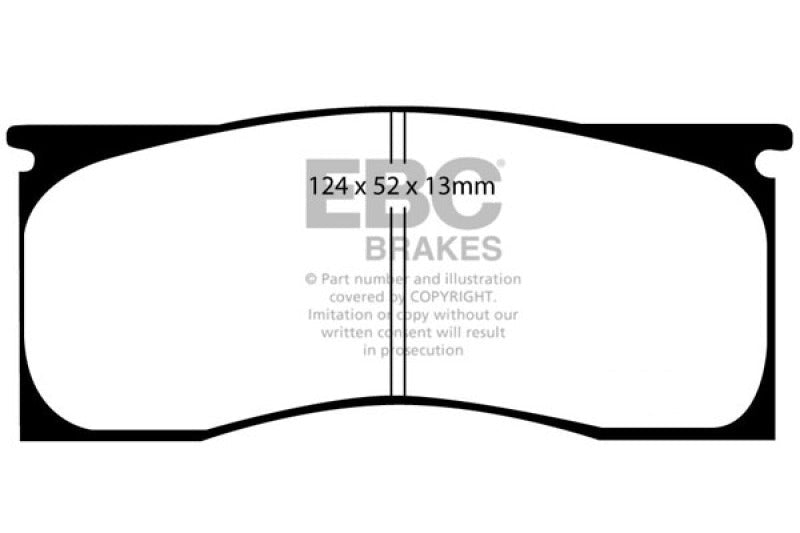 EBC 65 - 69 Dodge Dart 2.8 Redstuff Front Brake Pads Brake Pads - Performance