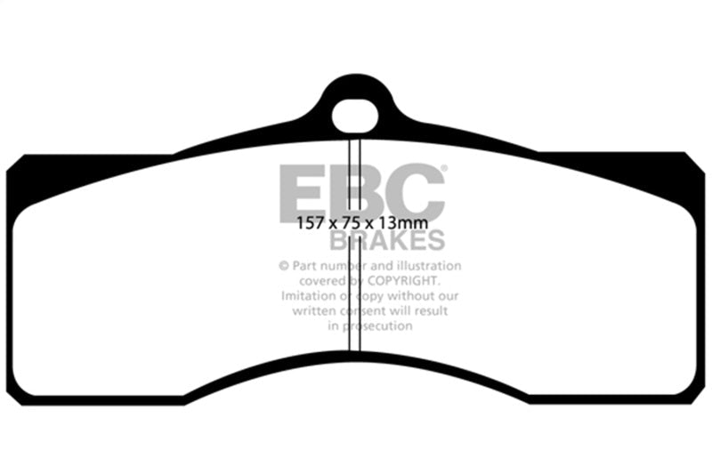 EBC 68 - 69 Chevrolet Camaro (1st Gen) 4.9 Redstuff Front Brake Pads Brake Pads - Performance