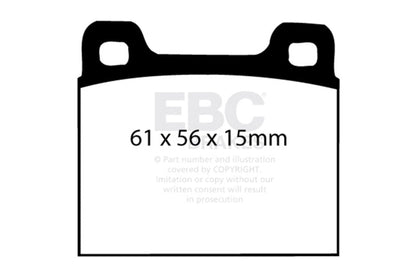 EBC 73 - 77 Porsche 911 2.7L Redstuff Front/Rear Brake Pads Brake Pads - Performance