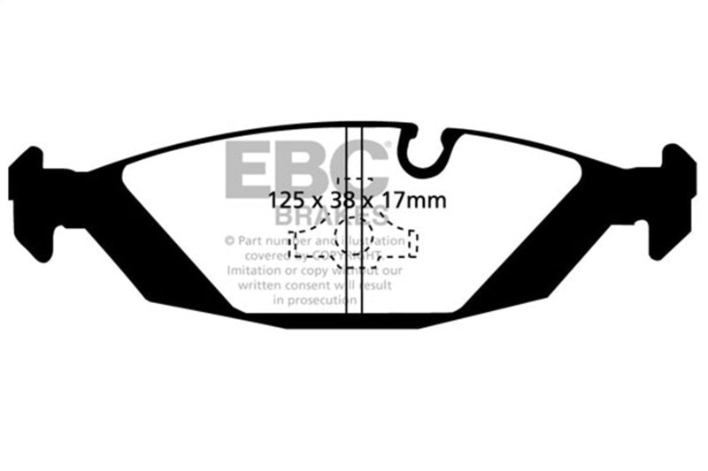 EBC 83 - 85 BMW 318 1.8 (E30) Greenstuff Rear Brake Pads Brake Pads - Performance