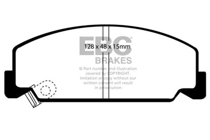 EBC 84 - 85 Honda Accord Sedan 1.8 Greenstuff Front Brake Pads Brake Pads - Performance
