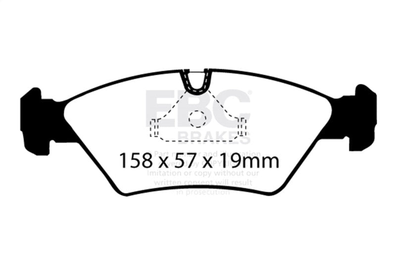 EBC 87 - 91 BMW M3 2.3 (E30) Redstuff Front Brake Pads Brake Pads - Performance