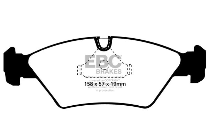 EBC 87 - 91 BMW M3 2.3 (E30) Redstuff Front Brake Pads Brake Pads - Performance