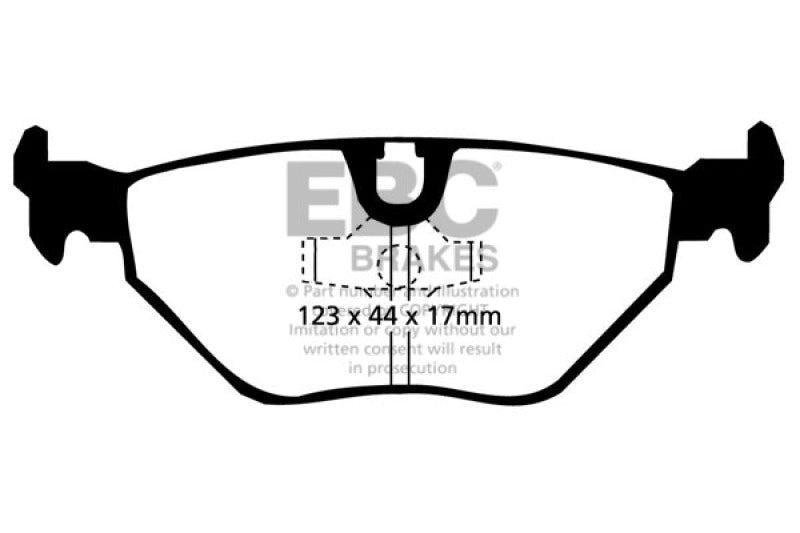 EBC 87 - 91 BMW M3 2.3 (E30) Redstuff Rear Brake Pads Brake Pads - Performance