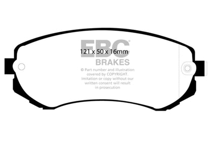 EBC 89 - 94 Nissan Skyline (R32) 1.8 Yellowstuff Front Brake Pads Brake Pads - Performance