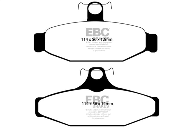 EBC 90 - 00 Aston Martin Vantage 5.3 (Twin Supercharged)(AP) Yellowstuff Rear Brake Pads Brake Pads - Performance
