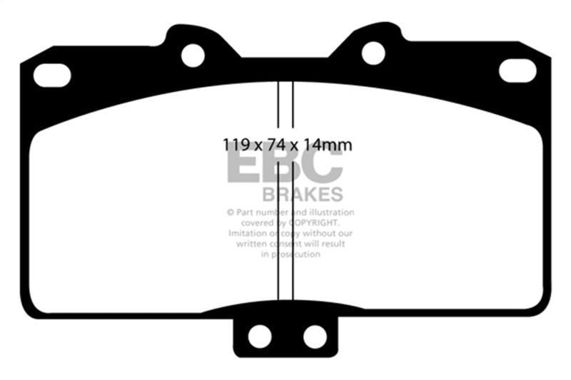 EBC 91 - 93 Dodge Stealth 3.0 4WD Redstuff Front Brake Pads Brake Pads - Performance