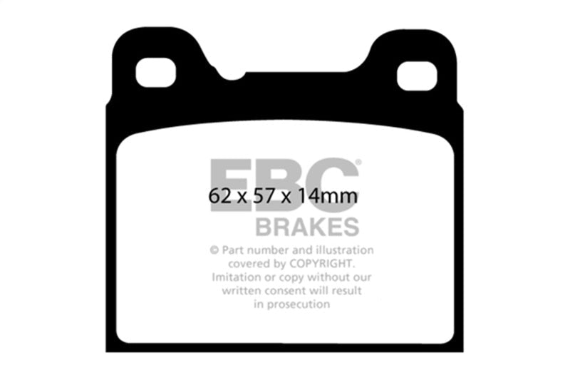 EBC 91 - 93 Volvo 740 2.3 (ABS) (Girling) Redstuff Rear Brake Pads Brake Pads - Performance