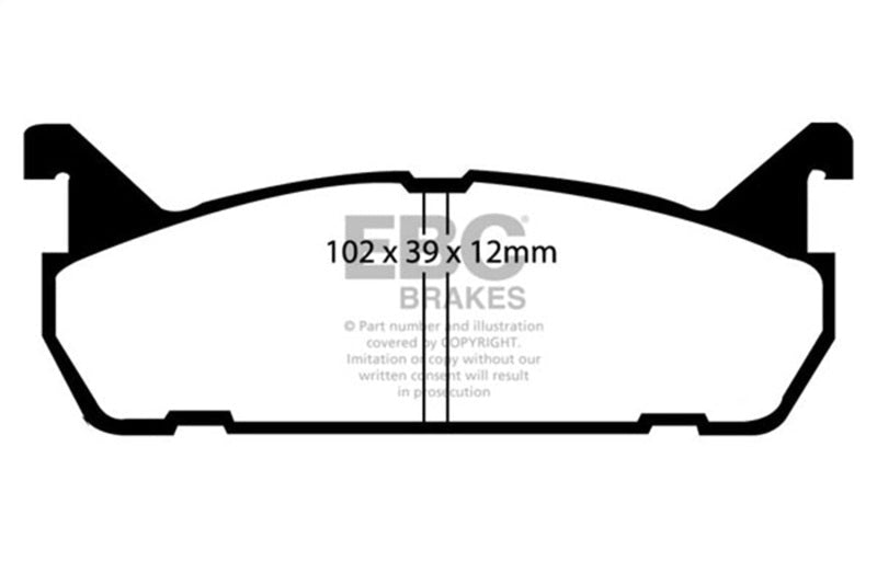 EBC 91 - 96 Ford Escort 1.8 Redstuff Rear Brake Pads Brake Pads - Performance
