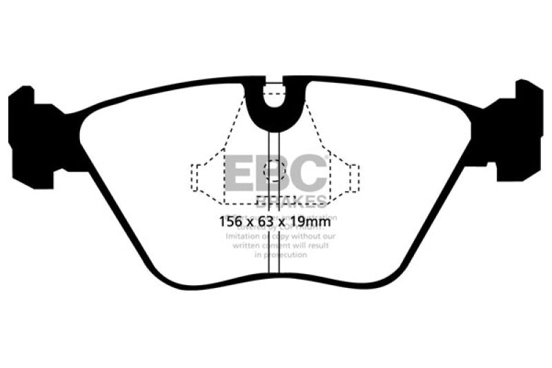 EBC 92 - 95 BMW M3 3.0 (E36) Redstuff Front Brake Pads Brake Pads - Performance