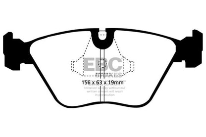 EBC 92 - 95 BMW M3 3.0 (E36) Redstuff Front Brake Pads Brake Pads - Performance