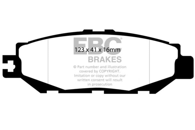 EBC 93 - 94 Lexus LS400 4.0 Redstuff Rear Brake Pads Brake Pads - Performance