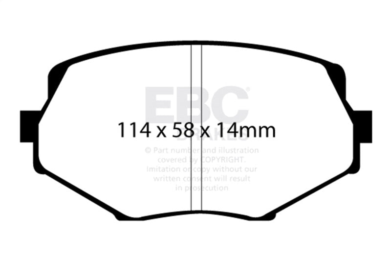 EBC 94 - 01 Mazda Miata MX5 1.8 Greenstuff Front Brake Pads Brake Pads - Performance