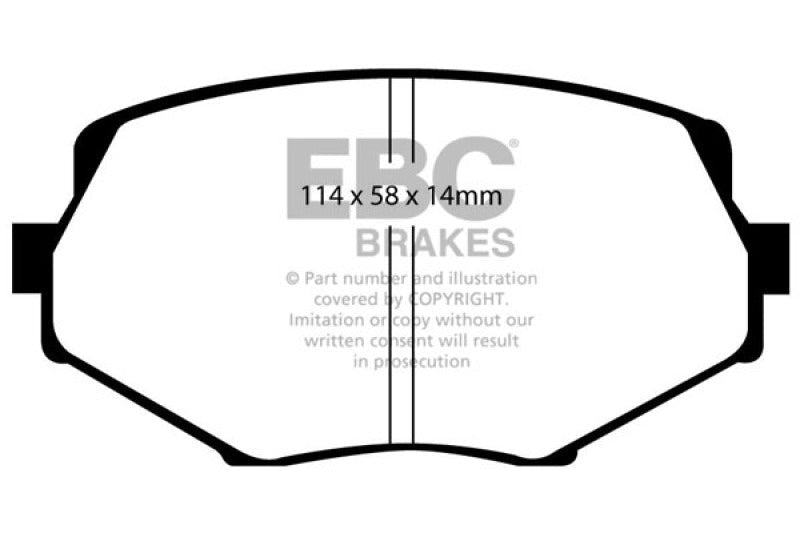 EBC 94 - 01 Mazda Miata MX5 1.8 Greenstuff Front Brake Pads Brake Pads - Performance
