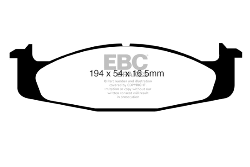EBC 94 - 96 Ford Bronco 5.0 Greenstuff Front Brake Pads Brake Pads - Performance